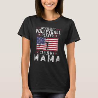 Camiseta Mulher: Meu Jogador De Voleibol Favorito Me Chama