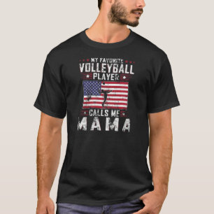 Camiseta Mulher: Meu Jogador De Voleibol Favorito Me Chama 