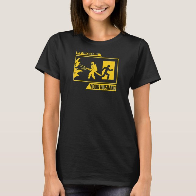 Camiseta Mulher Meu marido (Frente)