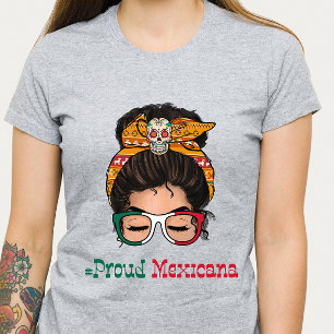 Camiseta Mulher mexicana orgulhosa
