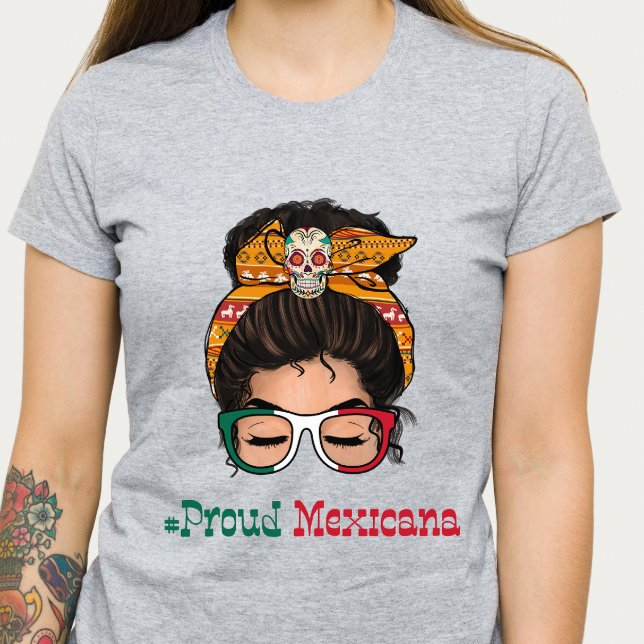 Camiseta Mulher mexicana orgulhosa (Criador carregado)