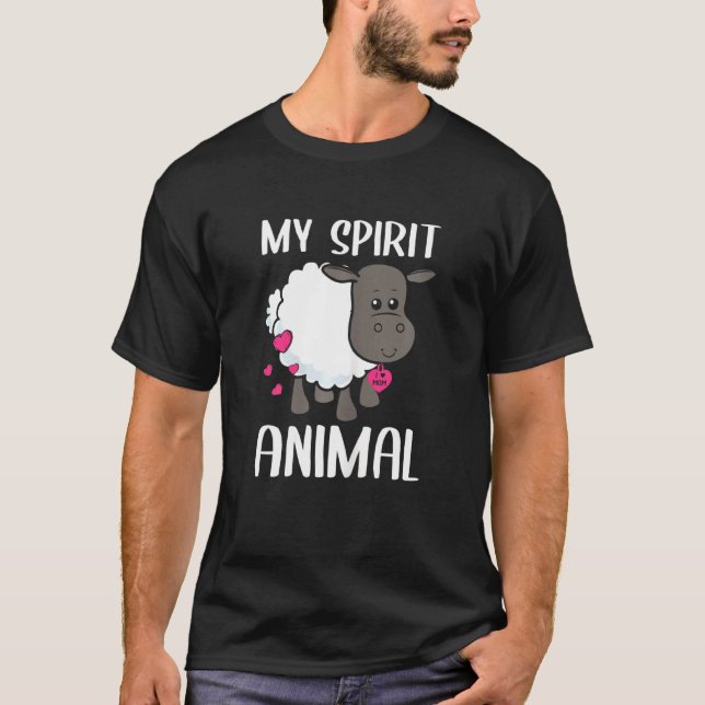 Camiseta Mulher Minha Ovelha Espírito Que Eu Amo O Colar Da (Frente)