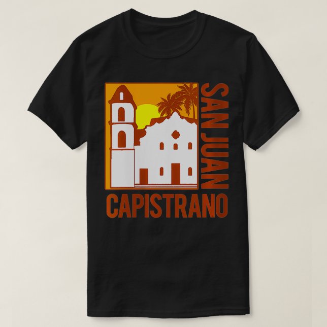 Camiseta Mulher Missão da Califórnia San Juan Capistrano VN (Frente do Design)