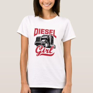 Camiseta Mulher: Motorista de caminhão Mulheres Diesel Gar