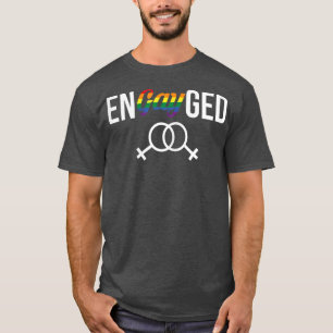 Camiseta Mulher: Mulher e mulher Noiva LGBT LGBT