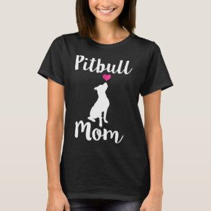 Camiseta Mulher Mulher Pitbull Mãe Pit Touro Cachorro Mama
