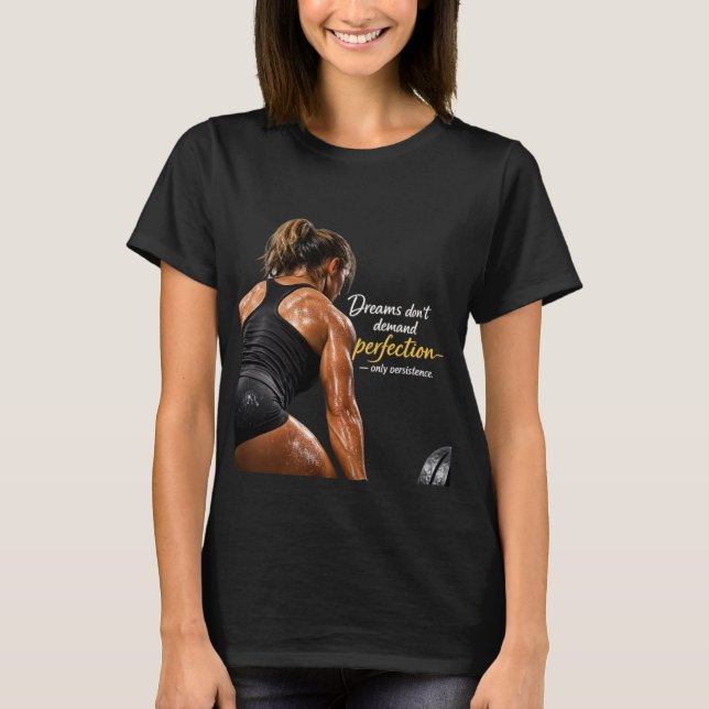 Camiseta Mulher na academia (Frente)