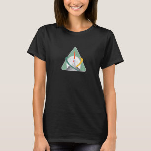 Camiseta Mulher Na Vintagem Da Lua, Vamos
