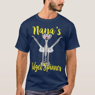 Camiseta Mulher Nanas Fidget Espinner Vinho Corkscret Engra
