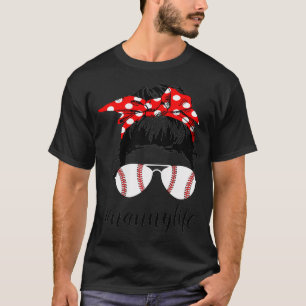 Camiseta Mulher Nanny Life Sofball Baseball Engraçado #Nann