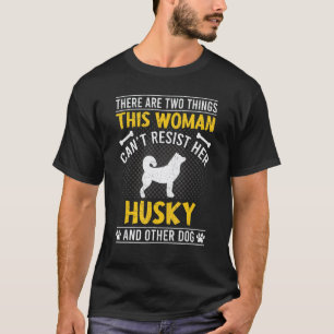 Camiseta Mulher Não Resiste ao Seu Cachorro Husky