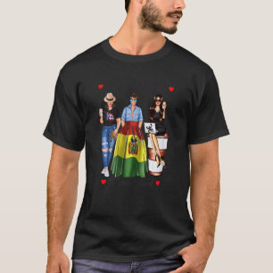 Camiseta Mulher Nascer porto-riquenha Patriótico do Sangue