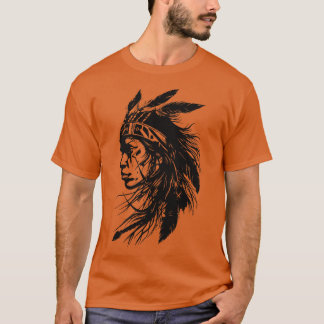 Camiseta Mulher Nativa Americana