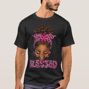 Camiseta Mulher Negra Abençoada Rezando Mama Cristã Afro