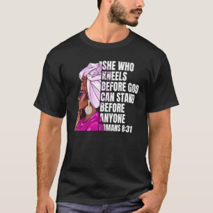 Camiseta Mulher Negra Afro-Americana Cita História Negra