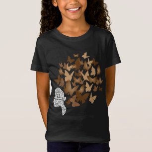 Camiseta Mulher Negra Afro Borboleta Legal História Negra M