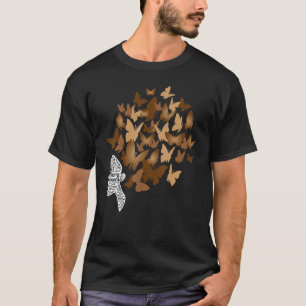 Camiseta Mulher Negra Afro Borboleta Legal História Negra M
