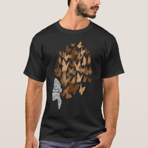 Camiseta Mulher Negra Afro Borboleta Legal História Negra M