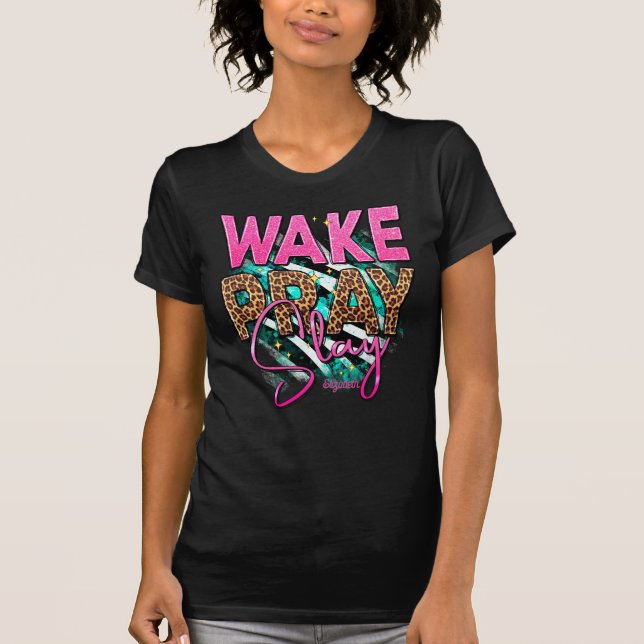 Camiseta Mulher Negra Divina com Inspiração Espiritual (Frente)