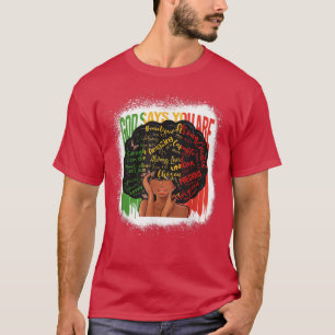 Camiseta Mulher Negra Diz Que Sou A Mulher Negra