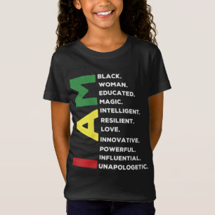 Camiseta Mulher Negra Educada e Inteligente