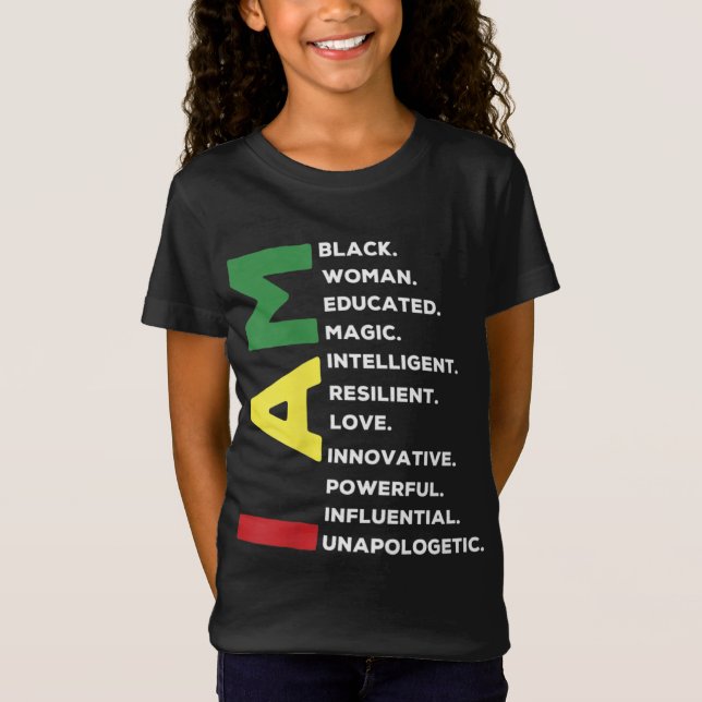 Camiseta Mulher Negra Educada e Inteligente (Frente)