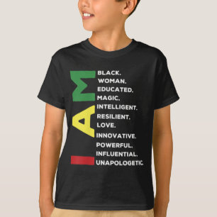 Camiseta Mulher Negra Educada e Inteligente