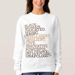 Camiseta Mulher Negra Educada Mágica BHM - História African
