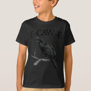 Camiseta Mulher Negra, F-caw-f Engraçado Pássaro Negra Engr