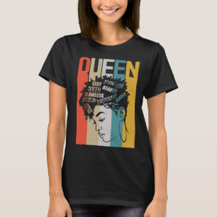 Camiseta Mulher Negra Forte Rainha Africana Afro Melanin Ha