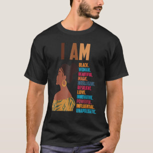 Camiseta Mulher Negra História Negra Mês América Africana H