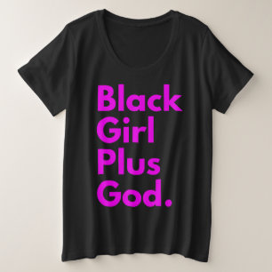CAMISETA MULHER NEGRA MAIS DEUS