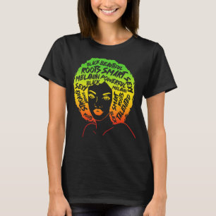 Camiseta Mulher Negra Melanizada Afro-americana