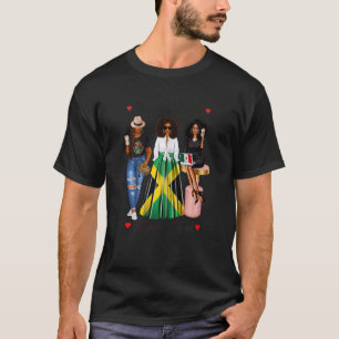 Camiseta Mulher negra mexicana metade jamaicana mexicana me