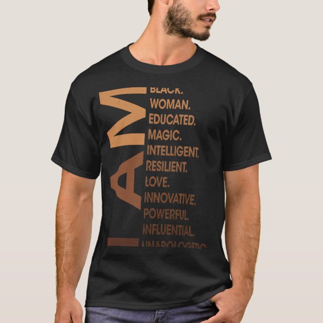Camiseta Mulher Negra Não Se Desculpem, Monte Da História N (Frente)