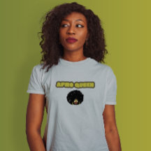 Mulher Negra - Rainha Afro, Camisa-Cinza