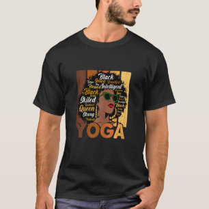 Camiseta Mulher Negra Yoga Afro Melanin Legal Hi