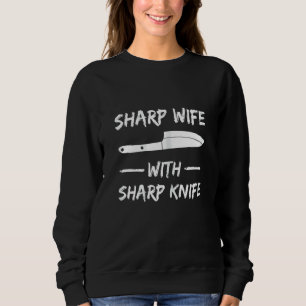 Camiseta Mulher Nítida Com Faca Nitia Para Seu Chef W