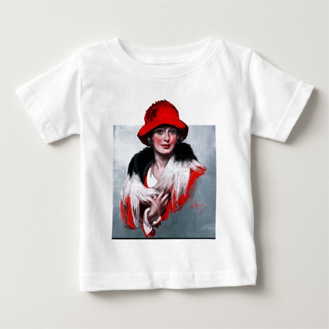 Camiseta Mulher no Chapéu Vermelho (Frente)