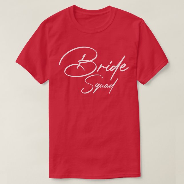 Camiseta Mulher Noiva Bachelorette Team Bride Bridesm (Frente do Design)