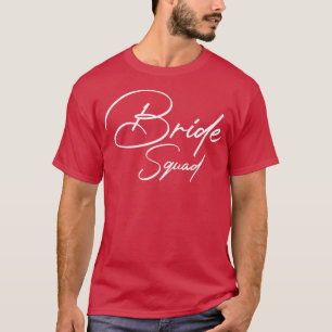 Camiseta Mulher Noiva Bachelorette Team Bride Bridesm
