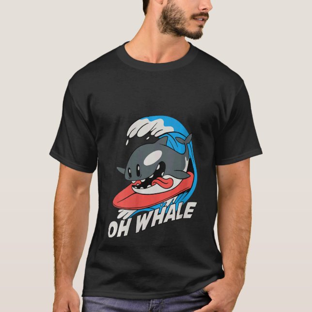 Camiseta Mulher Oh Baleia V Pescoço (Frente)