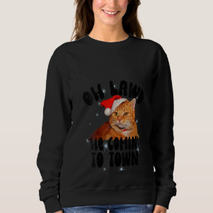Camiseta Mulher Oh Deus Ele Está Chegando De Noite De Natal