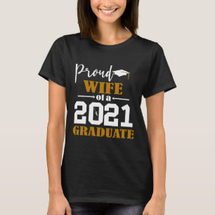 Camiseta Mulher orgulhosa de um Formando branco de 2021