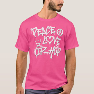 Camiseta Mulher: Paz Amor Dança Hip Hop