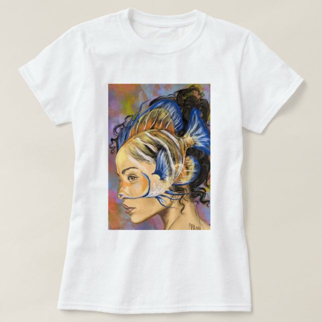 Camiseta Mulher Peixe (Frente do Design)
