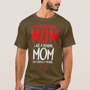 Camiseta Mulher Percussion Instrumento Drummer Mãe Percussi