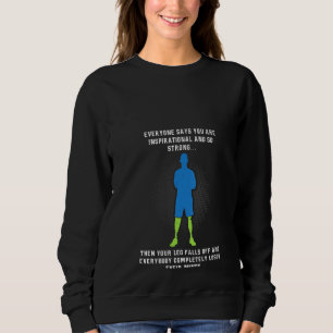 Camiseta Mulher Perna Amputee Amputee Handicap