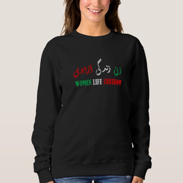 Camiseta Mulher Persa Vida Liberdade Zan Zendegi Azadi (Frente)