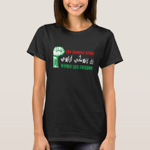 Camiseta Mulher Persa Vida Liberdade Zan Zendegi Azadi